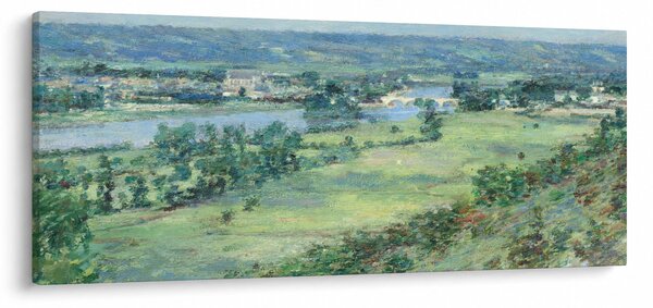 Tablou - Theodore Robinson, The Valley of the Seine, From the Hills of Giverny, reproducere (120x50 cm)
