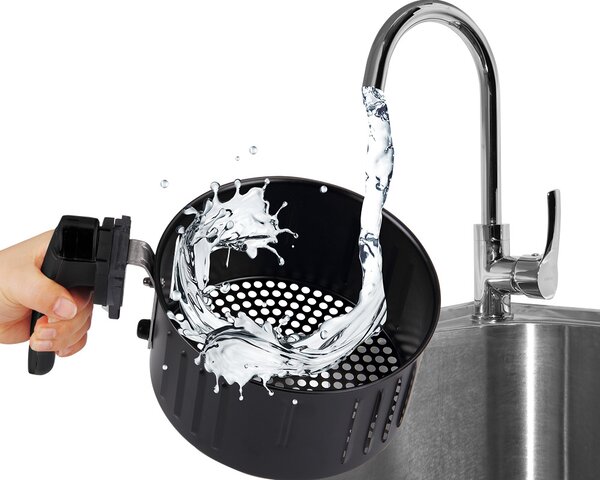 Deuba Cuptor cu aer cald FRYER 3 negru - 9 in 1 cu ecran tactil 1850 W 6,5 l