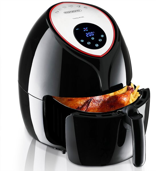 Deuba Cuptor cu aer cald FRYER 3 negru - 9 in 1 cu ecran tactil 1850 W 6,5 l