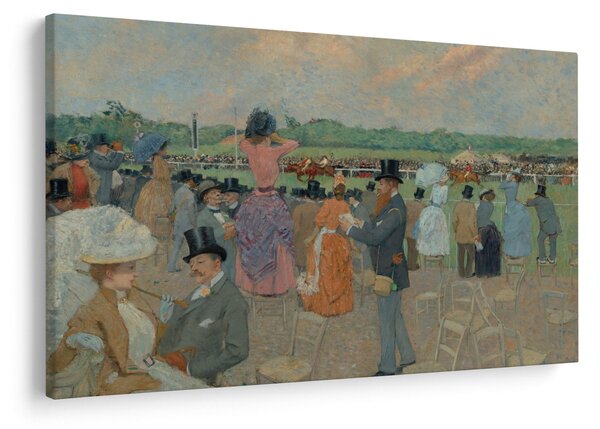 Tablou - Jean-Louis Forain, The Races at Longchamp, reproducere (90x60 cm)