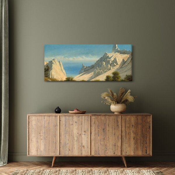 Tablou - Georg Emil Libert, View of Sommerspiret, the Cliffs of Møn, reproducere (120x50 cm)