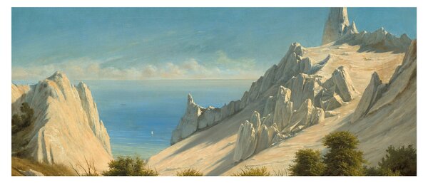 Tablou - Georg Emil Libert, View of Sommerspiret, the Cliffs of Møn, reproducere (120x50 cm)