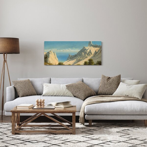 Tablou - Georg Emil Libert, View of Sommerspiret, the Cliffs of Møn, reproducere (120x50 cm)