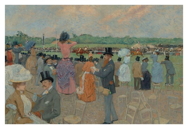 Tablou - Jean-Louis Forain, The Races at Longchamp, reproducere (90x60 cm)