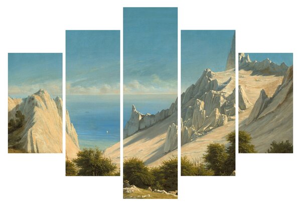 Tablou - Georg Emil Libert, View of Sommerspiret, the Cliffs of Møn, reproducere (150x105 cm)