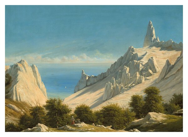 Tablou - Georg Emil Libert, View of Sommerspiret, the Cliffs of Møn, reproducere (70x50 cm)