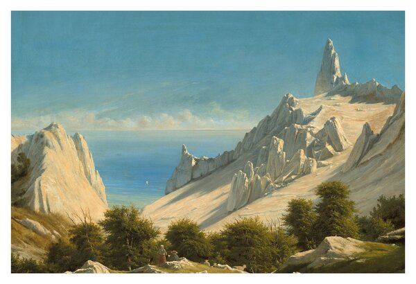 Tablou - Georg Emil Libert, View of Sommerspiret, the Cliffs of Møn, reproducere (90x60 cm)