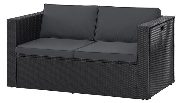 Juskys Set ratan Salou - negru