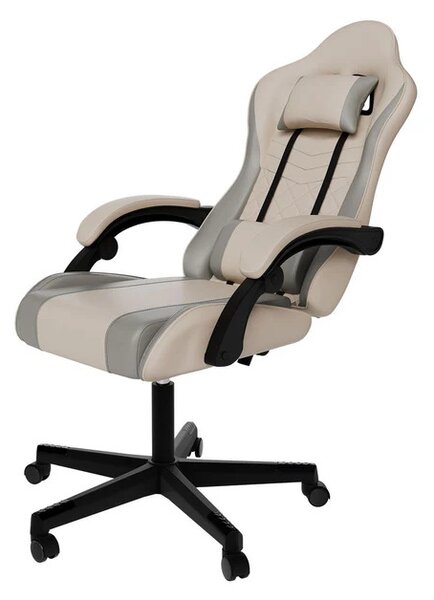 Juskys Scaun de birou HyperSeat - bej/gri