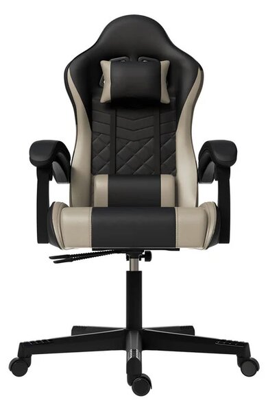 Juskys Scaun de birou HyperSeat - negru/bej