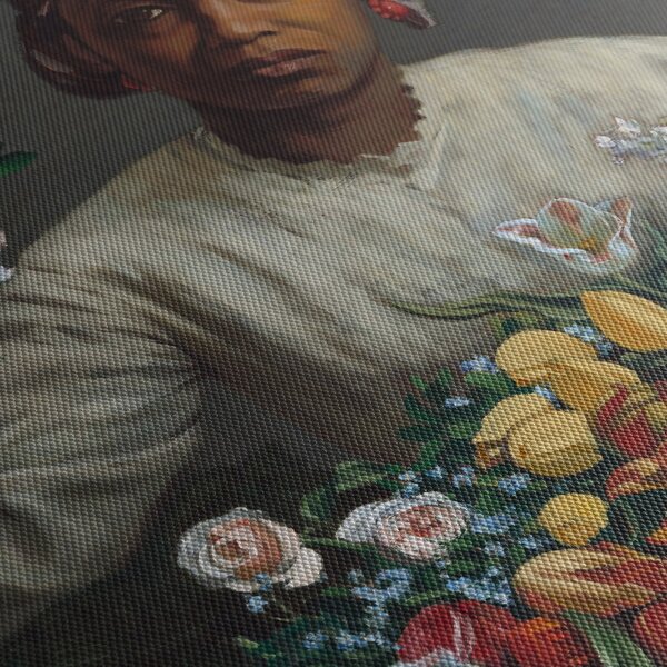 Tablou - Frédéric Bazille, Young Woman with Peonies, reproducere (90x60 cm)