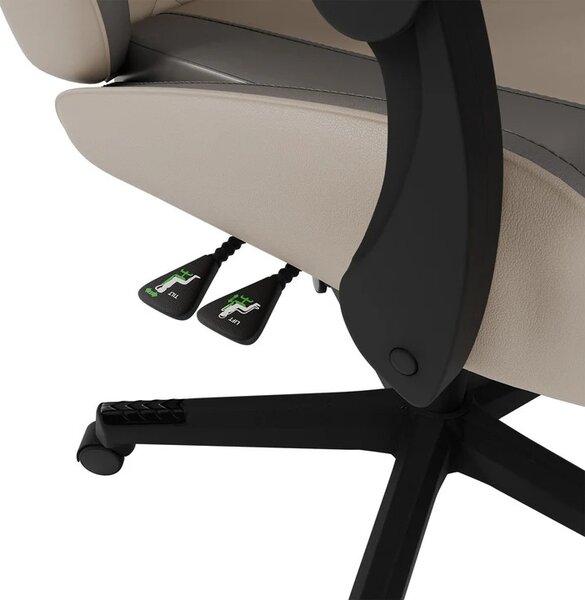 Juskys Scaun de birou HyperSeat - bej/gri