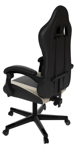 Juskys Scaun de birou HyperSeat - negru/bej