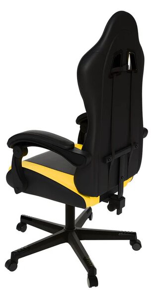 Juskys Scaun de birou HyperSeat - negru/galben
