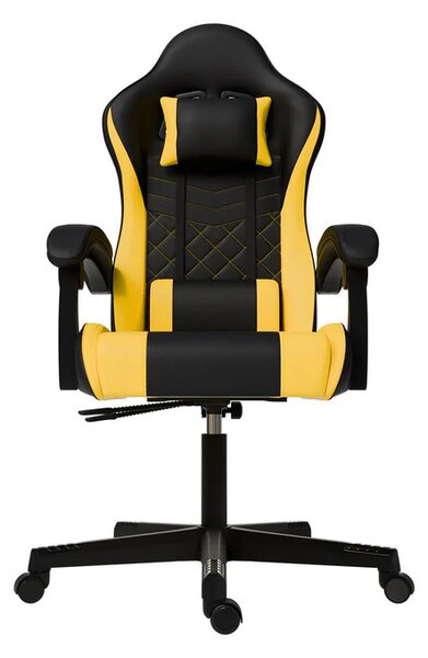 Juskys Scaun de birou HyperSeat - negru/galben