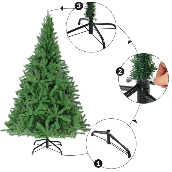 Deuba Pom de Crăciun artificial 180 cm + suport