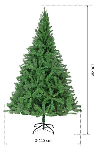 Deuba Pom de Crăciun artificial 180 cm + suport