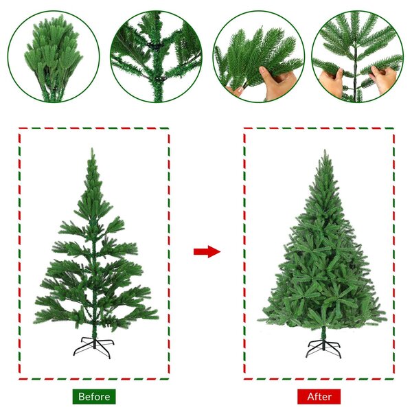 Deuba Pom de Crăciun artificial 180 cm + suport