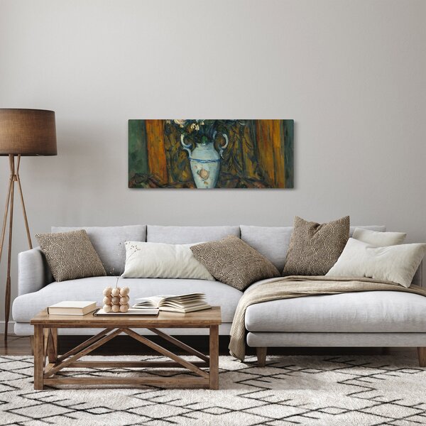 Tablou - Paul Cézanne, Vase of Flowers, reproducere (120x50 cm)