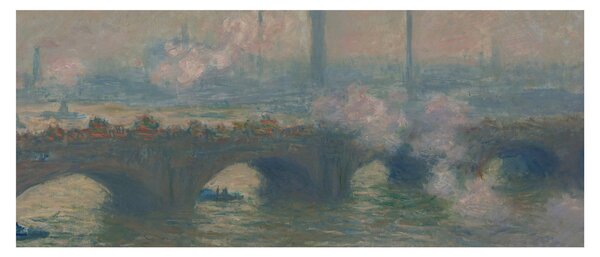Tablou - Claude Monet, Waterloo Bridge, Gray Day, reproducere (120x50 cm)