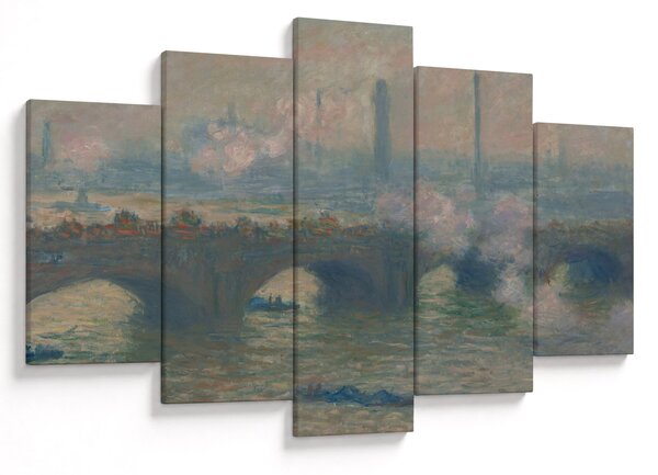 Tablou - Claude Monet, Waterloo Bridge, Gray Day, reproducere (150x105 cm)