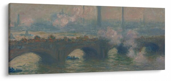 Tablou - Claude Monet, Waterloo Bridge, Gray Day, reproducere (120x50 cm)
