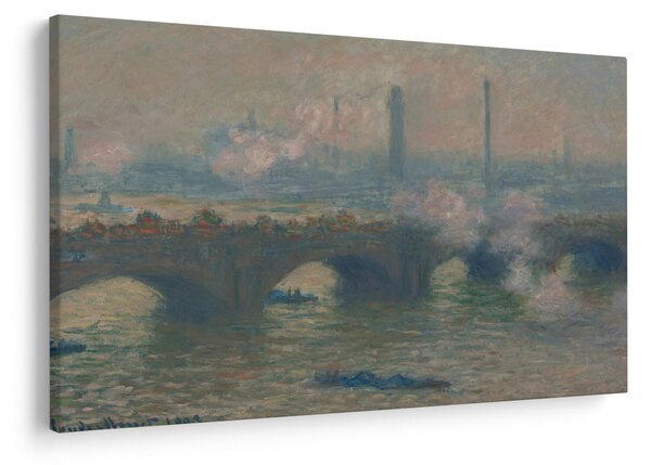 Tablou - Claude Monet, Waterloo Bridge, Gray Day, reproducere (90x60 cm)