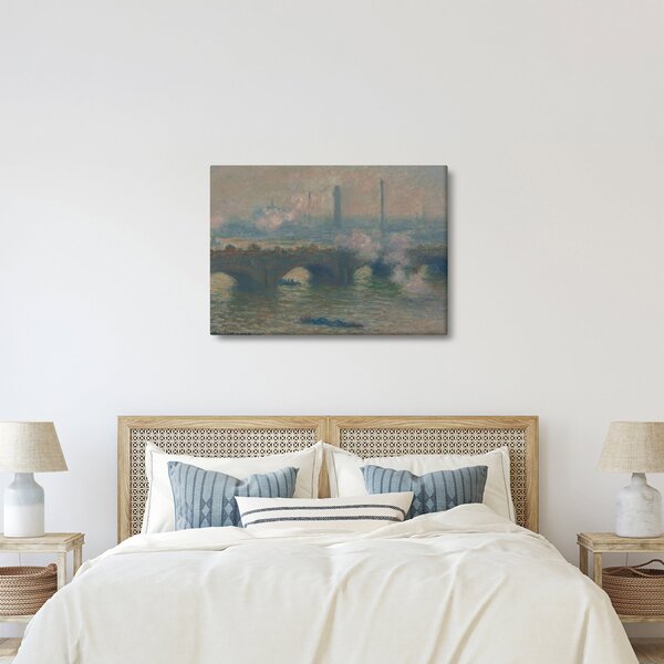 Tablou - Claude Monet, Waterloo Bridge, Gray Day, reproducere (70x50 cm)