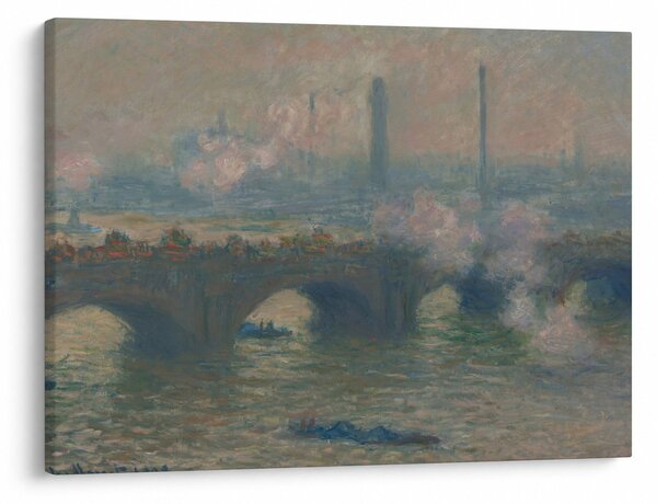 Tablou - Claude Monet, Waterloo Bridge, Gray Day, reproducere (70x50 cm)
