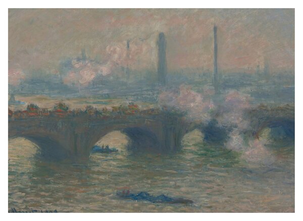 Tablou - Claude Monet, Waterloo Bridge, Gray Day, reproducere (70x50 cm)