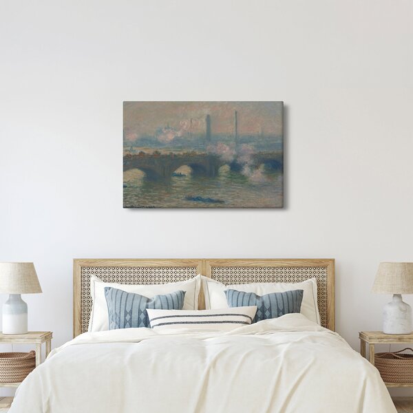 Tablou - Claude Monet, Waterloo Bridge, Gray Day, reproducere (90x60 cm)