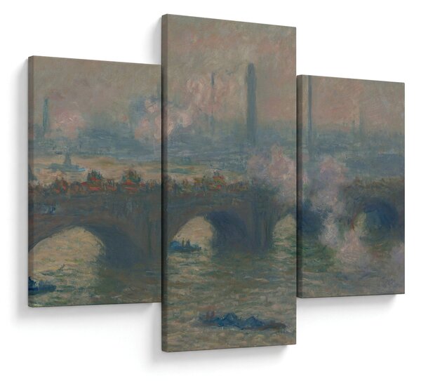 Tablou - Claude Monet, Waterloo Bridge, Gray Day, reproducere (90x60 cm)