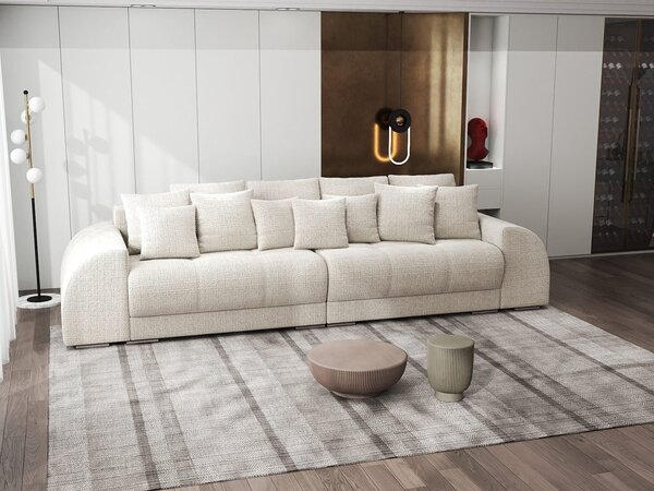 Canapea extensibilă dumonde cu 2 lăzi de depozitare Verona Cremona Gri Deschis 310x120 cm