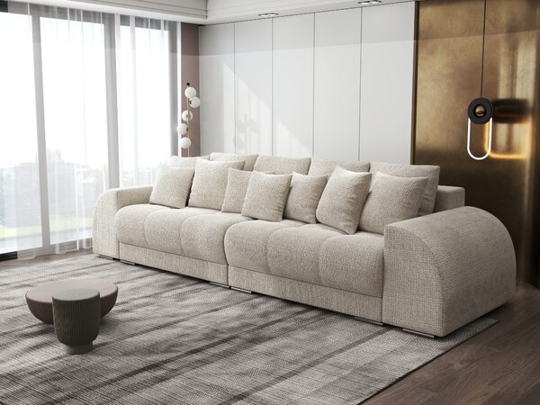 Canapea extensibilă dumonde cu 2 lăzi de depozitare Verona Cremona Gri Deschis 310x120 cm