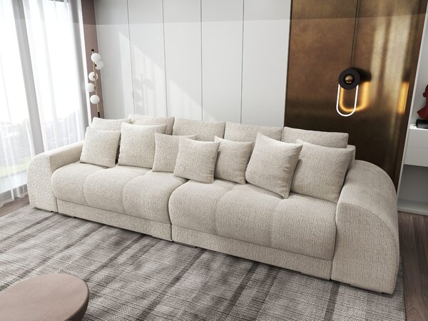 Canapea extensibilă dumonde cu 2 lăzi de depozitare Verona Cremona Gri Deschis 310x120 cm