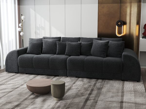 Canapea extensibilă dumonde cu 2 lăzi de depozitare Verona Monte Negru 310x120 cm