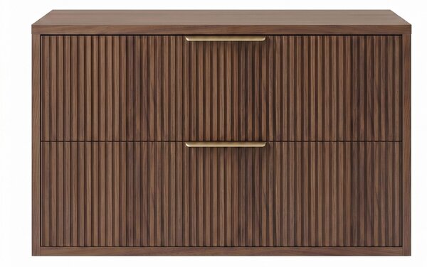 Dulap baie pentru lavoar Rea Mono 80cm Brown