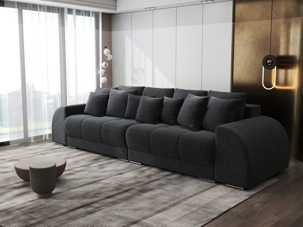 Canapea extensibilă dumonde cu 2 lăzi de depozitare Verona Monte Negru 310x120 cm