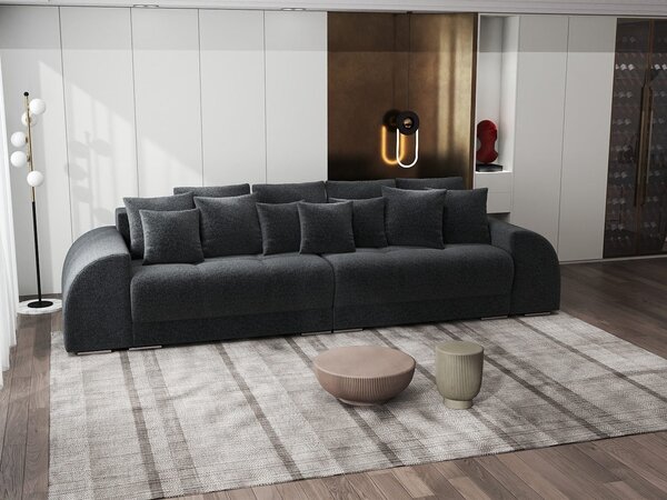 Canapea extensibilă dumonde cu 2 lăzi de depozitare Verona Monte Negru 310x120 cm