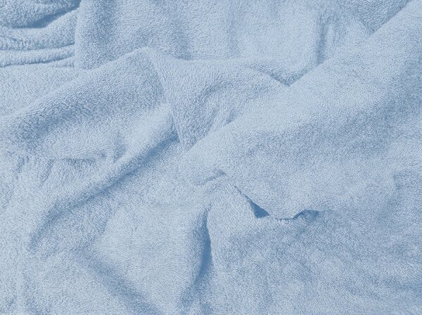 Cearsaf Frotir cu elastic 90x200 cm albastru deschis