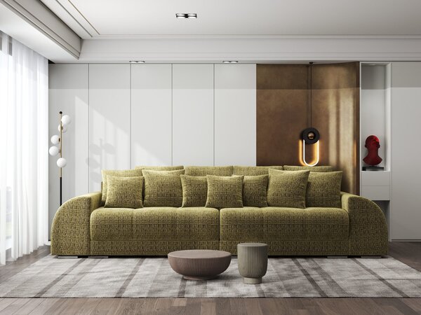 Canapea extensibilă dumonde cu 2 lăzi de depozitare Verona Cremona Olive 310x120 cm