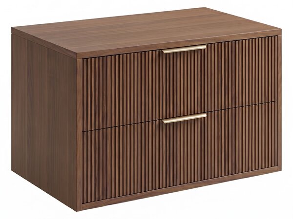 Dulap baie pentru lavoar Rea Mono 80cm Brown
