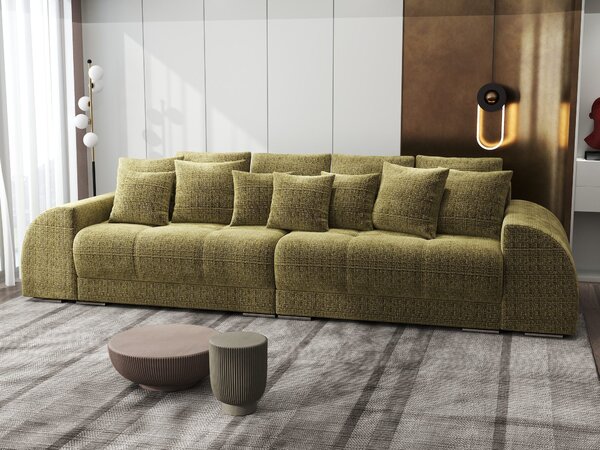 Canapea extensibilă dumonde cu 2 lăzi de depozitare Verona Cremona Olive 310x120 cm