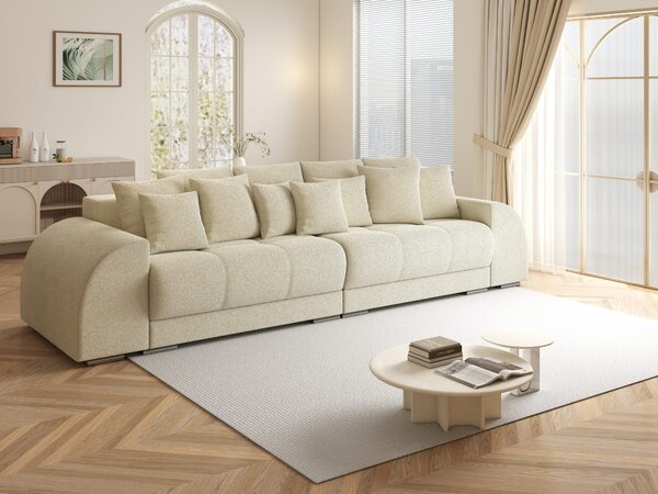 Canapea extensibilă dumonde cu 2 lăzi de depozitare Verona Quelle Bej 02 310x120 cm