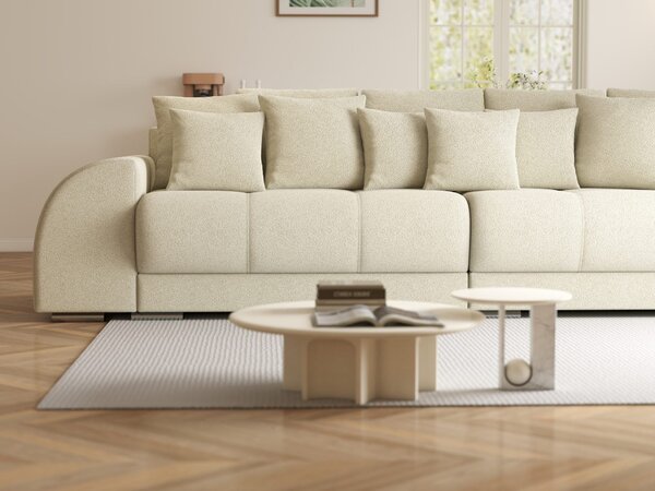 Canapea extensibilă dumonde cu 2 lăzi de depozitare Verona Quelle Bej 02 310x120 cm