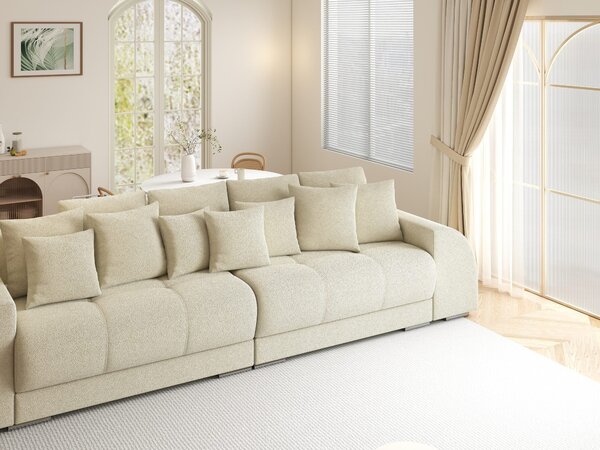Canapea extensibilă dumonde cu 2 lăzi de depozitare Verona Quelle Bej 02 310x120 cm