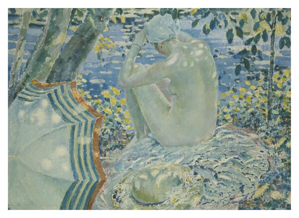 Tablou - Frederick Carl Frieseke, On the Bank, reproducere (70x50 cm)
