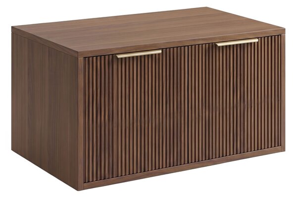 Dulap baie pentru lavoar Rea Core 80cm Brown