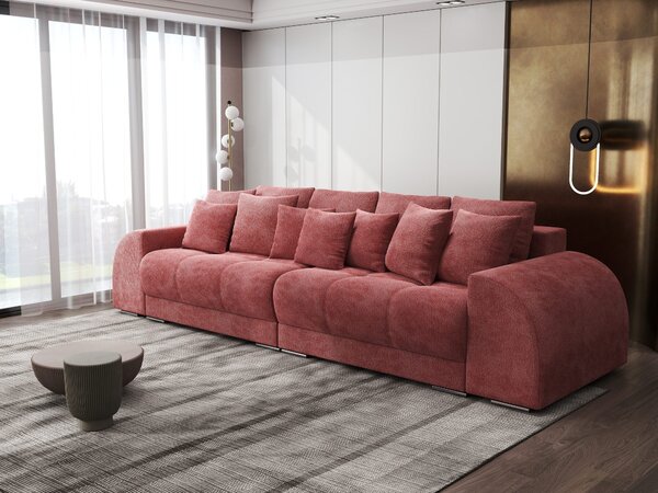 Canapea extensibilă dumonde cu 2 lăzi de depozitare Verona Vibe Rosu 310x120 cm