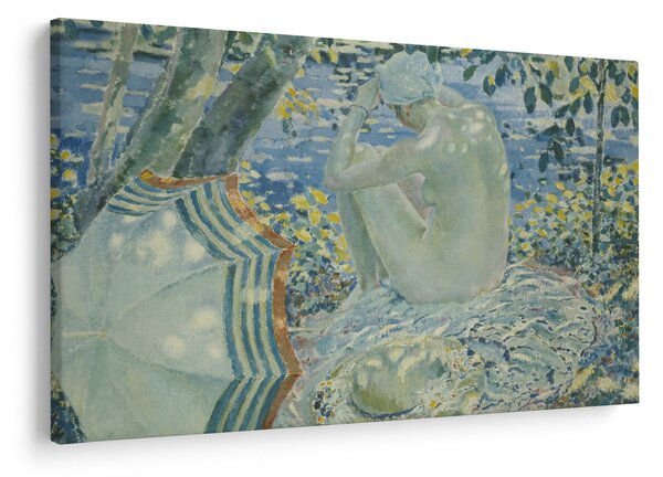 Tablou - Frederick Carl Frieseke, On the Bank, reproducere (90x60 cm)